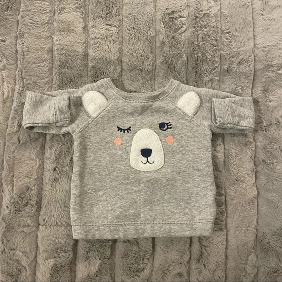 Other - Carters Gray Bear Sweatshirt